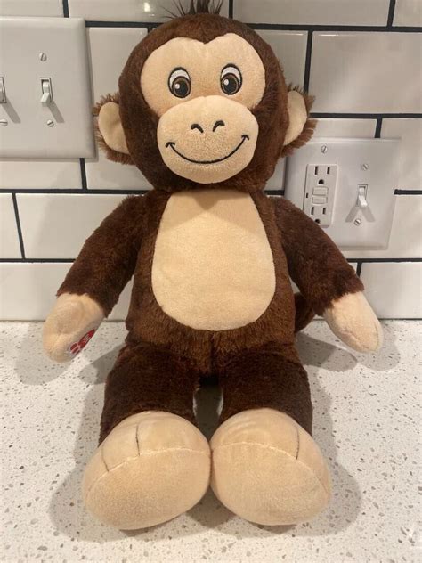 Build A Bear Monkey Plush Bab Brown Stuffed Animal Monkey With Sounds