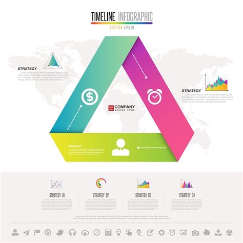 Plantilla de diseño de infografías Vector Premium