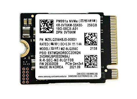 ください ②-W332 SAMSUNG NVMe M2 256GB SSD 5点 いします