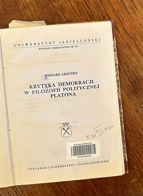 24 2022 Platon Państwo Ryszard Legutko Krytyka demokracji w