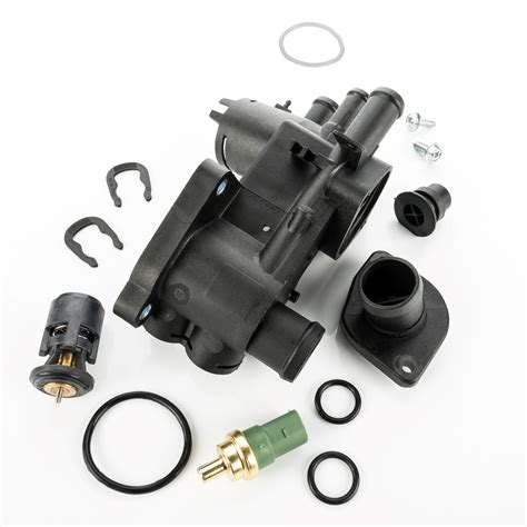 Thermostatgehäuse Kühlmittel Sensor Thermostat für VW BORA 1J GOLF 4 IV