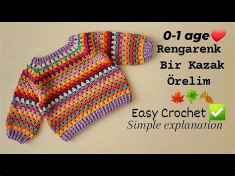 Age Easy Crochet Yakadan Ba Lamali Kolay Ti Kazak Tar F M Bu