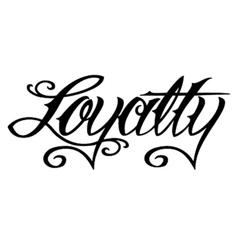 Loyalty Large Tattoo Lettering Fonts Loyalty Tattoo Tattoo Lettering