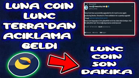 LUNA COIN LUNC TERRADAN KRİTİK ACIKLAMA LUNC SON DAKIKA lunc