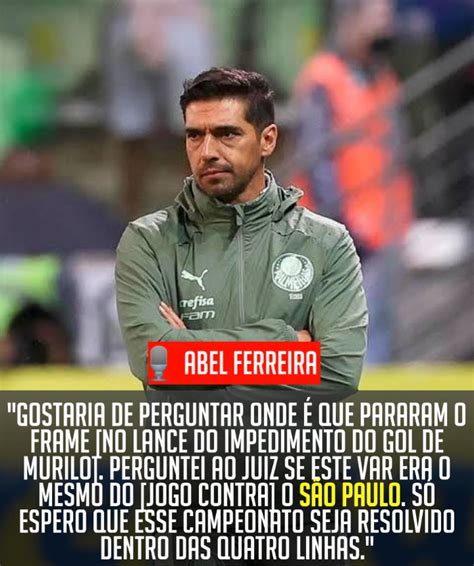 Somos São Paulinos on Twitter Hoje o Abel Ferreira citou o São Paulo