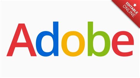 Adobe Logotipo Ebay Generador De Efectos De Texto