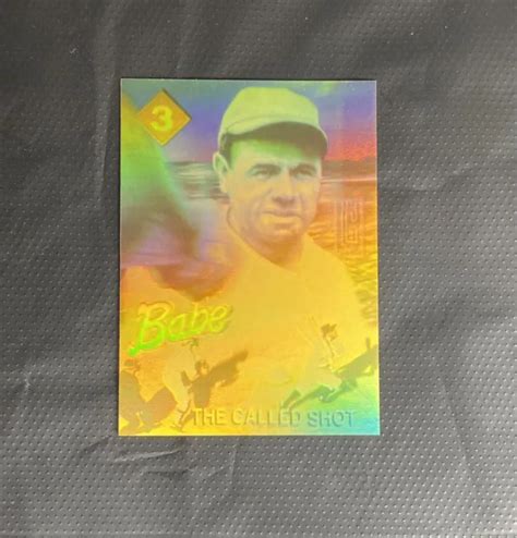 1992 GOLD ENTERTAINMENT BABE RUTH série hologramme SP 3 The Called