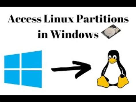 How To Access Linux Partitions Ext4 From Windows10 Linux Reader