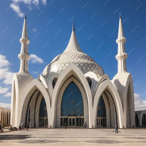 Premium AI Image | Mosque architecture from outside the building