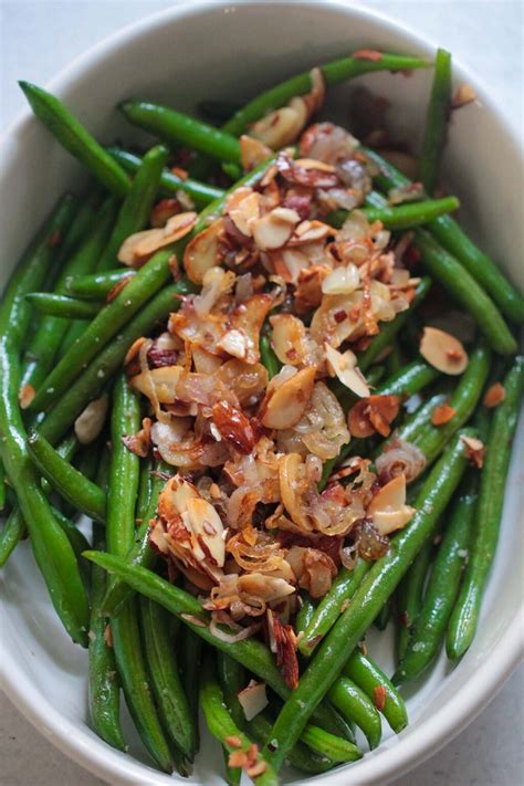 Green Beans Almondine With Shallots And Garlic Cooked By Julie