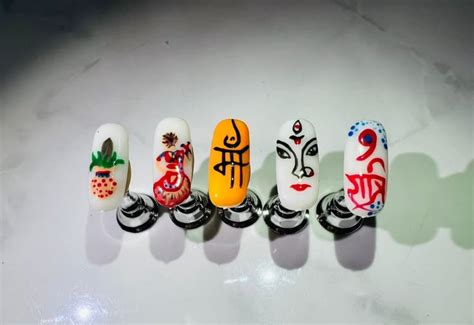 navratri special fancy nail art pretty nail art nail art printer