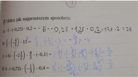 Oblicz Jak Najprostrzym Sposobem Matematyka Klasa Zad Str