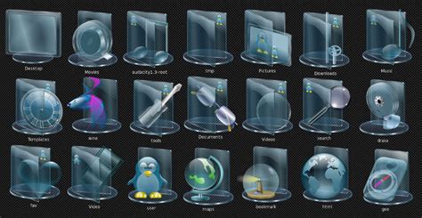 8 Custom Desktop Icons Images - 3D Glass Desktop Icons, Gmail Icon On ...