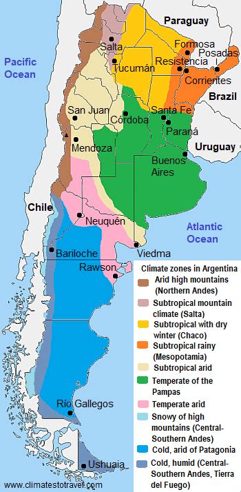 Argentina climate: average weather, temperature, rain - Climates to Travel