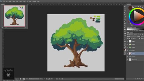 Vẽ Cây How To Draw A Tree Foliage By Photoshop Digital Painting