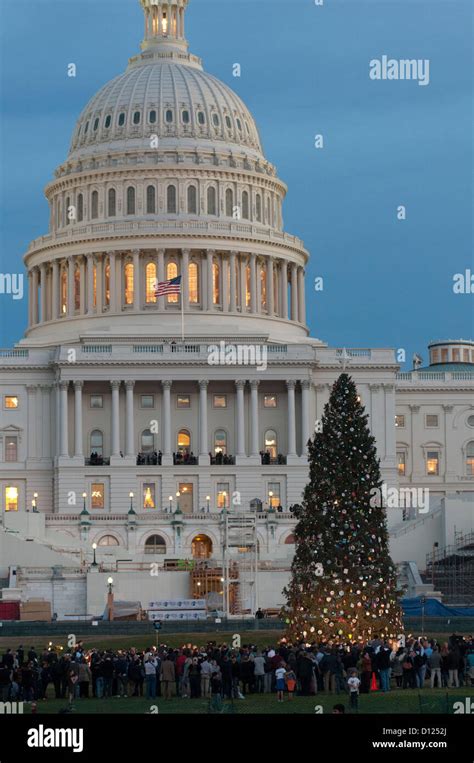 The Us Capitol Christmas Tree Is Seen After Being Lit By House Speaker