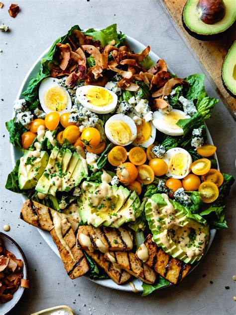 Vegetarian Cobb Salad With Grilled Tofu • The Bojon Gourmet