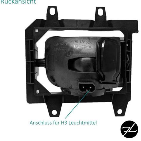 Nebelscheinwerfer SET Klarglas H3 Birnen passend für BMW E30 Faceli