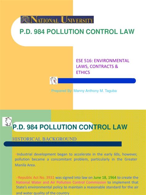 PDF P D 984 Pollution Control Law DOKUMEN TIPS