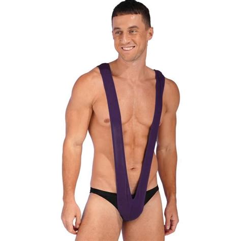 Iiniim Mankini Homme Sexy String Sling Mini Short Lingerie Gay Tanga Thong Bodysuit Clubwear