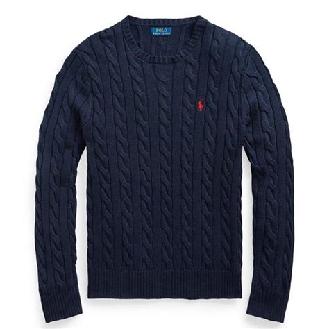 Polo Ralph Lauren Cable Knit Jumper Men Jumpers Flannels