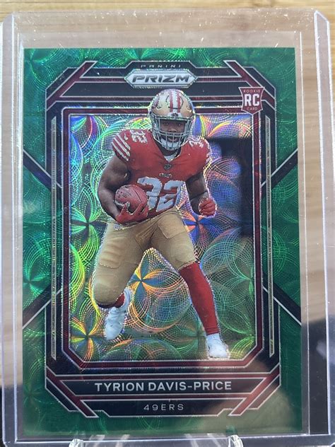 Panini Prizm Tyrion Davis Price Rc Rookie Green Scope D Nfl