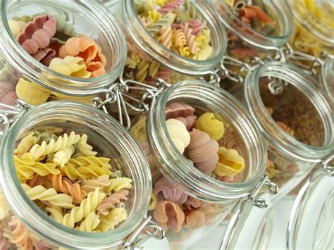 Premium Photo Glass Jar Filled With Pasta