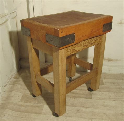 A Good Maple Butchers Block Chopping Table Board Antiques Atlas