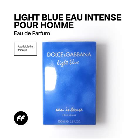 Light Blue Eau Intense Pour Homme Eau De Parfum 100 ML Shopee Philippines