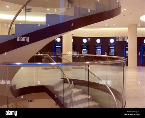 Modern Bank Interior Stock Photo - Alamy