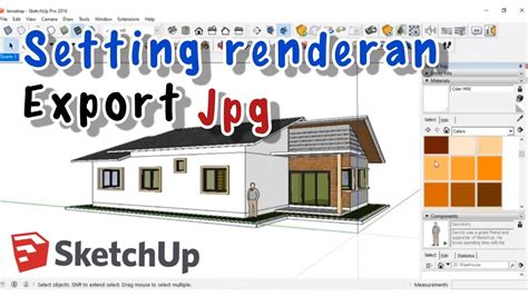 Sketchup Tutorial Cara Export Sketchup Model Property Tanpa