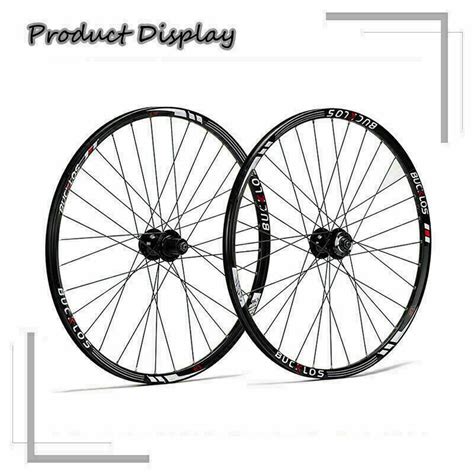 Bucklos Mountain Bike Wheelset Front Rear Qr Aluminum Alloy