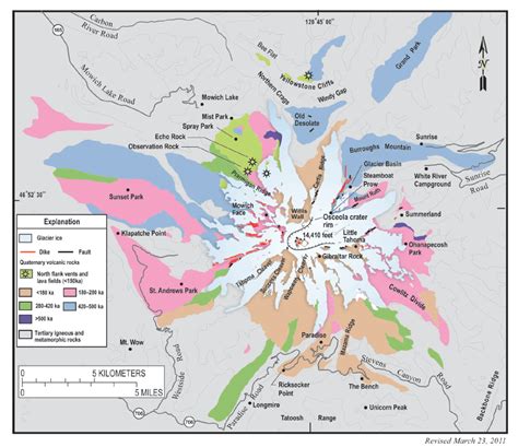 Mount Rainier Is A Massive Stratovolcano Located 54 Miles Southeast Of Seattle And Is Considered