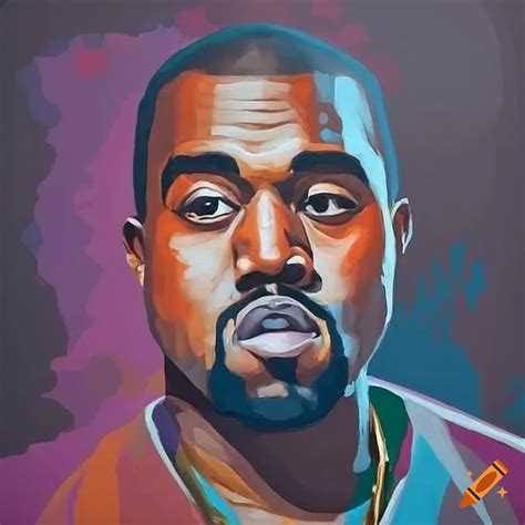 Kanye West Painting On Craiyon