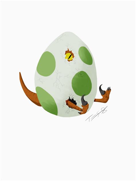 "Hatching Raptor Egg." T-shirt by The-Tome | Redbubble