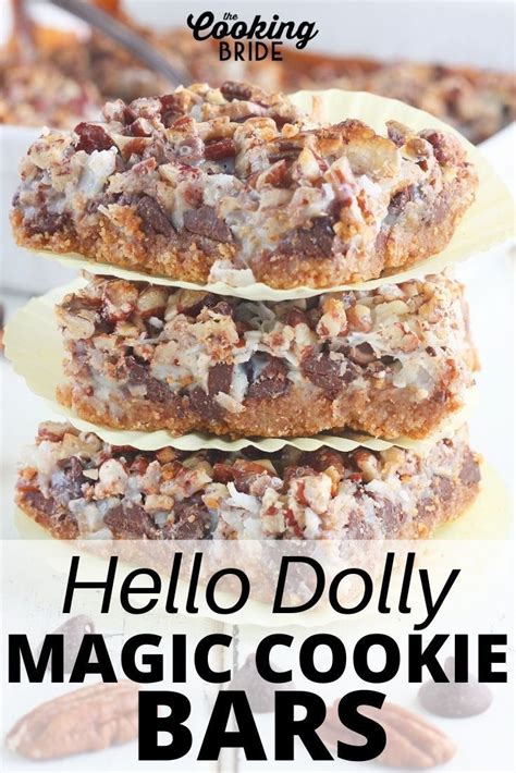 Hello Dolly Bars Magic Cookie Bars Recipe Cookie Bars Magic