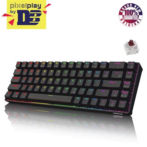 Royal Kludge G Tri Mode Rgb Keys Hot Swappable Mechanical Keyboard Black Brown Switch