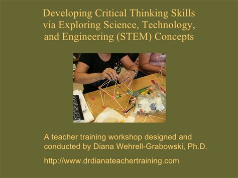 Developing critical thinking skills via exploring science, technology…