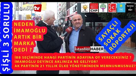 SAYAÇLI SOKAK RÖP ŞİŞLİ İBB DE HANGİ PARTİYE OY VERECEK VE DİĞER 2