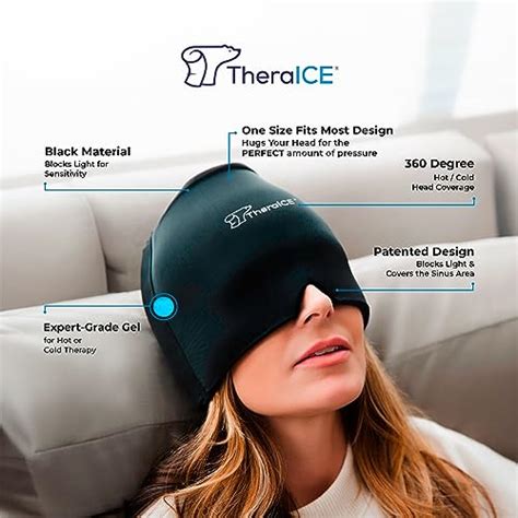 Snapklik TheraICE Migraine Headache Relief Cap Hot Cold Therapy Hat Migraine Relief