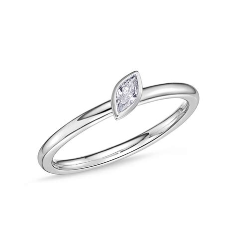 Memoire Stack Em Up White Gold Marquise Diamond Rings Ctw In