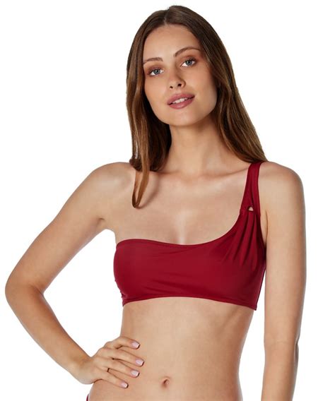 Bikini Red Point Sujetador Asimétrico Tienda Azulik