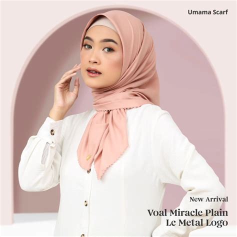 Jual Umama Scarf Kerudung Polos Jilbab Segi Empat Hijab Daily Voal