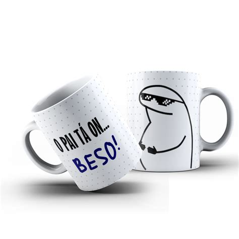 Caneca 325ml Flork o Pai tá on beso Nicolados