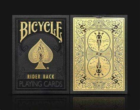 Black Gold Bicycle Playing Cards