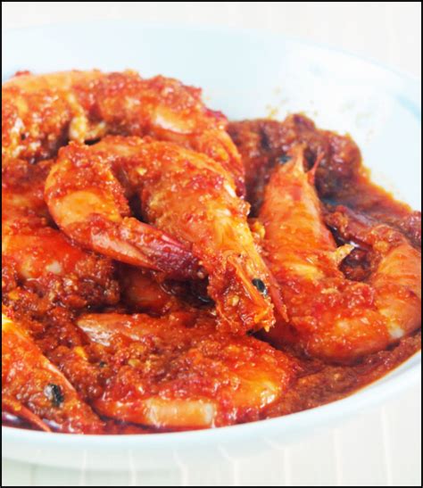 Sambal Udang Prawns In Chilli Paste Recipe Recipes Nyonya Food