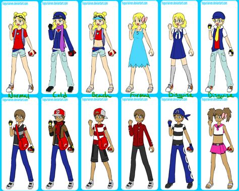 Pokemon Trainer Ocs Dress Up Board By Fablu On Deviantart