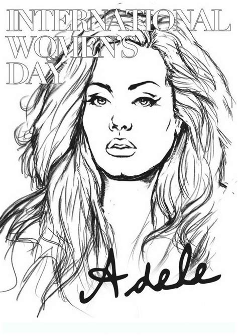 Adele Coloring Pages At Getcolorings Free Printable Colorings