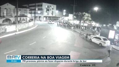 BATV Salvador VÍDEO PM faz disparos durante briga em bar e provoca