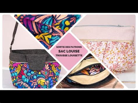 Nouveaux Patrons Le Sac Louise Et La Trousse Louisette YouTube